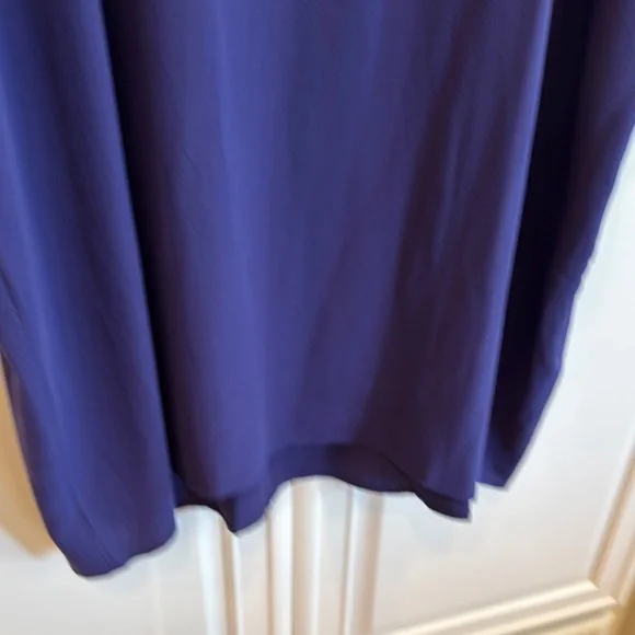 Eileen Fisher Women's Silk Tunic in Rich Purple - Picture 6 of 8
